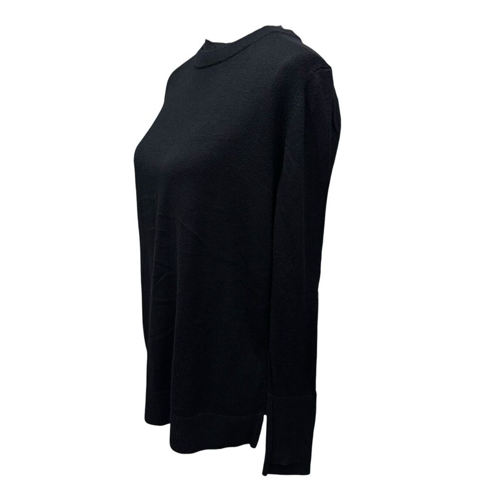 Lululemon Womens Still At Ease Pullover Sweater Black Cashmere Blend Size 8 - Picture 2 of 7